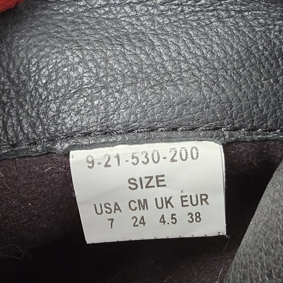 Roper Leather Ostrich Print Floral Red Black Western Boots Womens Size 7 - Picture 15 of 16